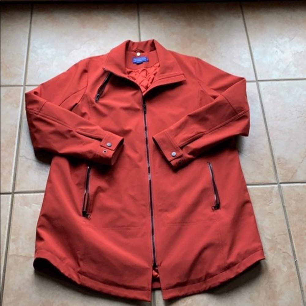 Nwot Pendleton Orange Weatherproof Lined Hiking J… - image 1